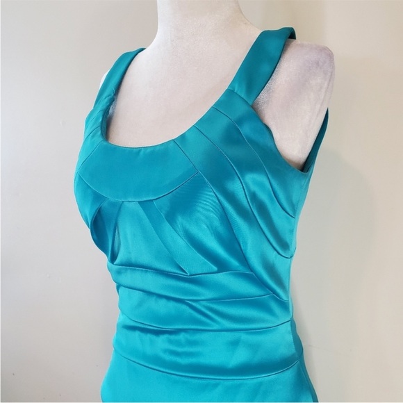 👗Teal Sleeveless Dress - Picture 2 of 4